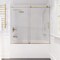Anzzi Raymore 60 in. x 62 in. Frameless Sliding Tub Door in Brushed Gold SD-AZ8080-01BG - alternate 1